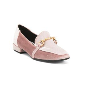 NILA & NILA Nude Made In Italy Velvet Loafers